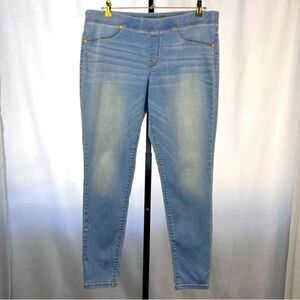 Mossimo Mid Rise Denim Leggings Womens 14/32 Blue Stretch Skinny Jegging Casual